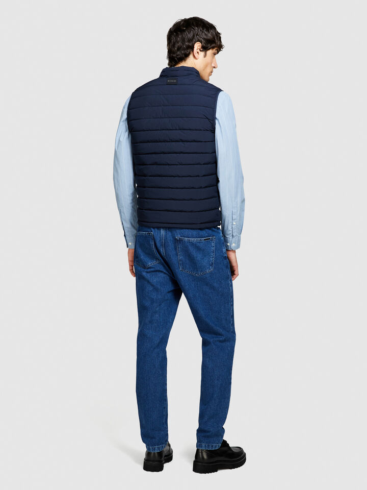 Padded vest - men's puffer jackets and coats - Dark Blue | Sisley image number 3